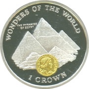 1 Crown - Elizabeth II The Pyramids of Egypt reverse image