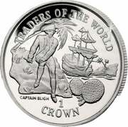 1 Crown - Elizabeth II Captain William Bligh, United Kingdom, 1997 reverse image