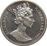 1 Crown - Elizabeth II Ski jumper obverse image