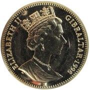 1 Crown - Elizabeth II Ski jumper; Silver Proof obverse image