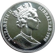 1 Crown - Elizabeth II Three Blossoms - Chrysanthemum obverse image