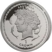 1 Crown - Elizabeth II Arethusa; Silver Proof, United Kingdom, 1998 reverse image