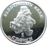 1 Crown - Elizabeth II Paddington Bear, United Kingdom, 1998 reverse image