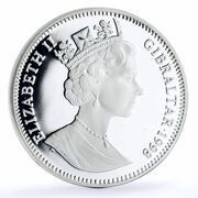 1 Crown - Elizabeth II Phoenician Ship; Silver Proof obverse image