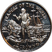 1 Crown - Elizabeth II Sir Walter Raleigh, United Kingdom, 1998 reverse image