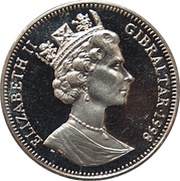 1 Crown - Elizabeth II Australopithecus, Lucy obverse image