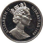 1 Crown - Elizabeth II Homo Habilis obverse image