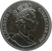 1 Crown - Elizabeth II Homo Erectus obverse image