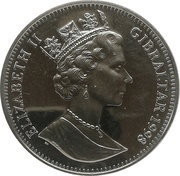 1 Crown - Elizabeth II Neanderthal Man obverse image