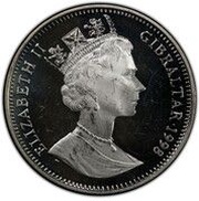 1 Crown - Elizabeth II Neandertal Man; Silver Proof obverse image