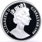1 Crown - Elizabeth II Charles Darwin; Silver Proof obverse image
