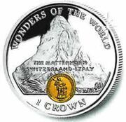 1 Crown - Elizabeth II Matterhorn reverse image