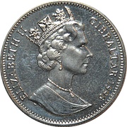 1 Crown - Elizabeth II Jellyfish, stingray and fish obverse image