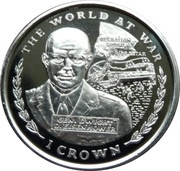 1 Crown - Elizabeth II Gen. Dwight D. Eisenhower, United Kingdom, 1998 reverse image