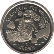 1 Crown - Elizabeth II Hanseatic League, United Kingdom, 1998 reverse image
