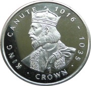 1 Crown - Elizabeth II King Canute, United Kingdom, 1999 reverse image