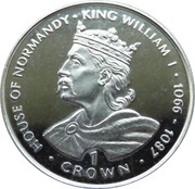 1 Crown - Elizabeth II King William I, United Kingdom, 1999 reverse image