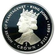 1 Crown - Elizabeth II King John; Silver Proof, United Kingdom, 1999 reverse image