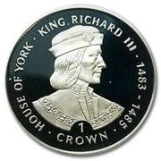 1 Crown - Elizabeth II King Richard III; Silver Proof, United Kingdom, 1999 reverse image