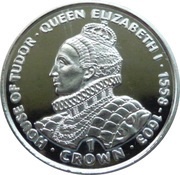 1 Crown - Elizabeth II Queen Elizabeth I, United Kingdom, 1999 reverse image