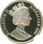 1 Crown - Elizabeth II Queen Elizabeth I; Silver Proof obverse image
