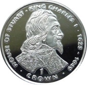 1 Crown - Elizabeth II King Charles I, United Kingdom, 1999 reverse image
