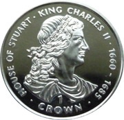 1 Crown - Elizabeth II King Charles II, United Kingdom, 1999 reverse image