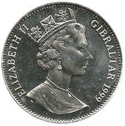 1 Crown - Elizabeth II Royal Wedding obverse image