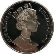 1 Crown - Elizabeth II Royal Wedding; Silver obverse image