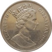 1 Crown - Elizabeth II Queen Mother as a Girl 1905 obverse image