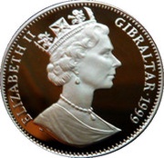 1 Crown - Elizabeth II 1923 Wedding Portrait obverse image