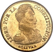 8 Scudos, Bolivia, 1831-1840 reverse image