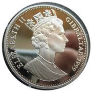 1 Crown - Elizabeth II Barnes Willis; Silver Proof obverse image