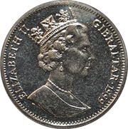 1 Crown - Elizabeth II Douglas Bader obverse image