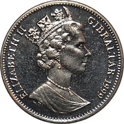 1 Crown - Elizabeth II Winston Churchill obverse image