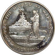 1 Crown - Elizabeth II Tirpitz, United Kingdom, 1999 reverse image