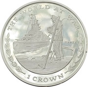 1 Crown - Elizabeth II Tirpitz, United Kingdom, 1999 reverse image