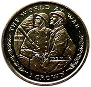 1 Crown - Elizabeth II The Blitz, United Kingdom, 1999 reverse image