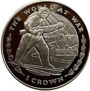 1 Crown - Elizabeth II Operation Heavywater, United Kingdom, 1999 reverse image