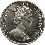 1 Crown - Elizabeth II Barbarossa obverse image