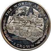 1 Crown - Elizabeth II Barbarossa, United Kingdom, 1999 reverse image