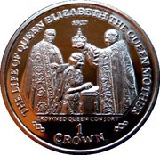 1 Crown - Elizabeth II 1937 Coronation, United Kingdom, 2000 reverse image