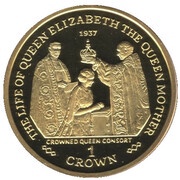 1 Crown - Elizabeth II Coronation 1937, United Kingdom, 2000 reverse image