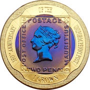 1 Crown - Elizabeth II Uniform Penny Post, United Kingdom, 2000 reverse image