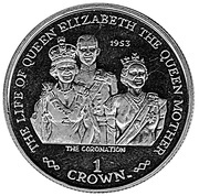 1 Crown - Elizabeth II 1953 Coronation Scene, United Kingdom, 2001 reverse image