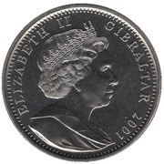 1 Crown - Elizabeth II 1954 First Grandchild obverse image