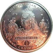 1 Crown - Elizabeth II Empress of India 1876, United Kingdom, 2001 reverse image