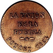 1 Centésimo misspelled "CENTECIMO" obverse image