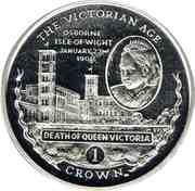 1 Crown - Elizabeth II Victoria’s Death, United Kingdom, 2001 reverse image