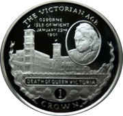1 Crown - Elizabeth II Death of Queen Victoria, United Kingdom, 2001 reverse image